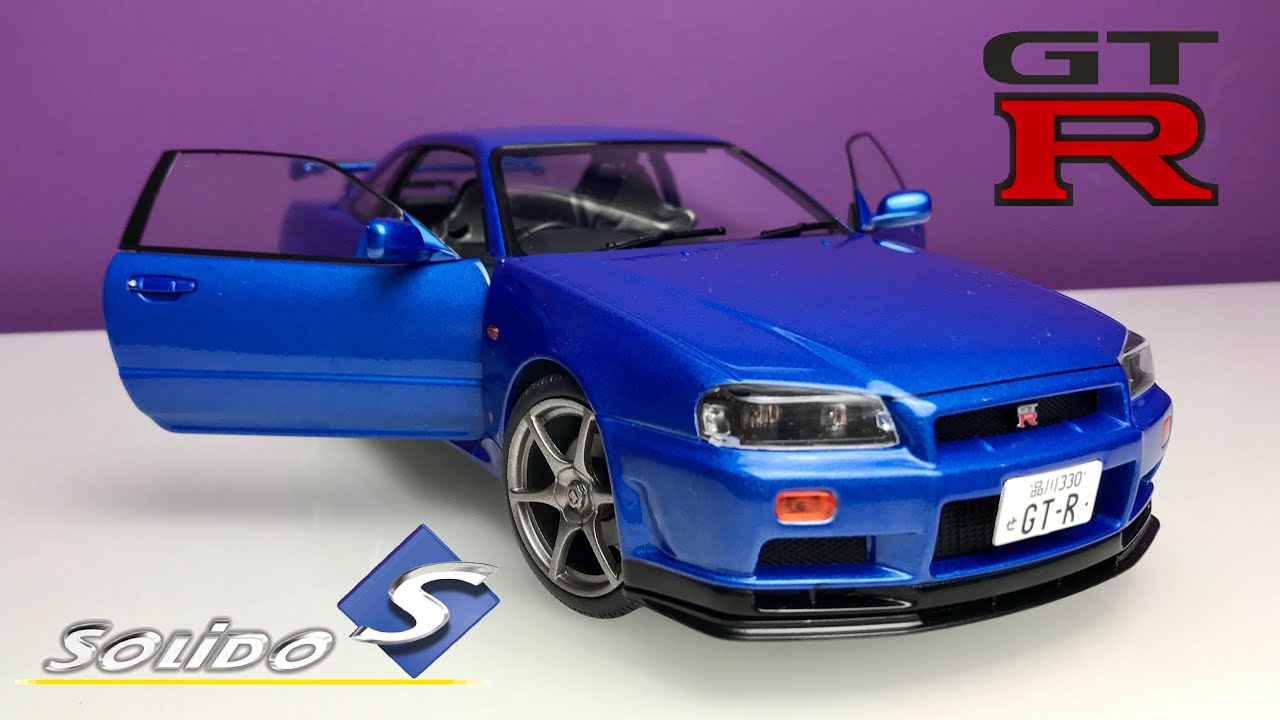 1:18 Nissan Skyline GT-R (R34) - Solido [Unboxing] 