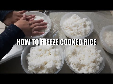 Video: Kun je gekookte rijstschotel invriezen?
