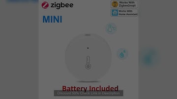 Haozee Zigbee 3.0 Temperature And Humidity Sensor Remote Monitor By Smart Life APP Battery Powered W