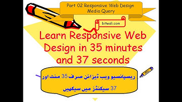 Responsive Web Design: Media Query  in Urdu Hindi Part 2
