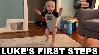 LUKE'S FIRST STEPS!