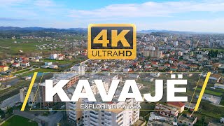 KAVAJA ALBANIA 🇦🇱【4K】⁴ᴷ⁶⁰  Kavaje Shqiperi (Drone view & Driving on the street of Kavaja City)