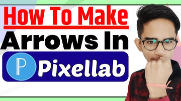 How To Add Arrow In Thumbnail | How To Make Curved Arrow In Pixellab