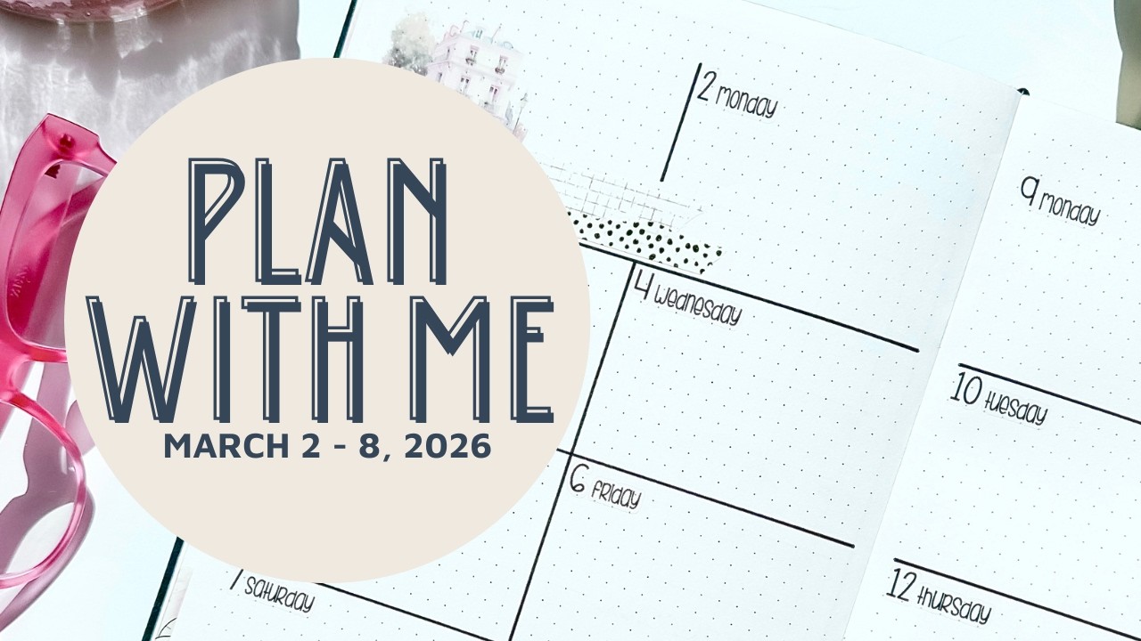 Plan with Me | March 2 - 8, 2026 | Archer & Olive | Stick with Kate | My Happy Place Stickers