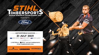 STIHL TIMBERSPORTS® Rookie European Championship 2021 (English commentary)