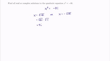 MTH 65 (§7.3, v4) Solving Quadratic Equations with Imaginary Solutions