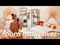 EXTREME ROOM MAKEOVER | Bohemian Minimalist Aesthetic 2020 *Urban Outfitters INSPIRED*