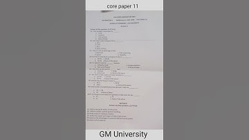 +3 5th semester 2022 Mid term | Computarized accounting| GM University| Core 11