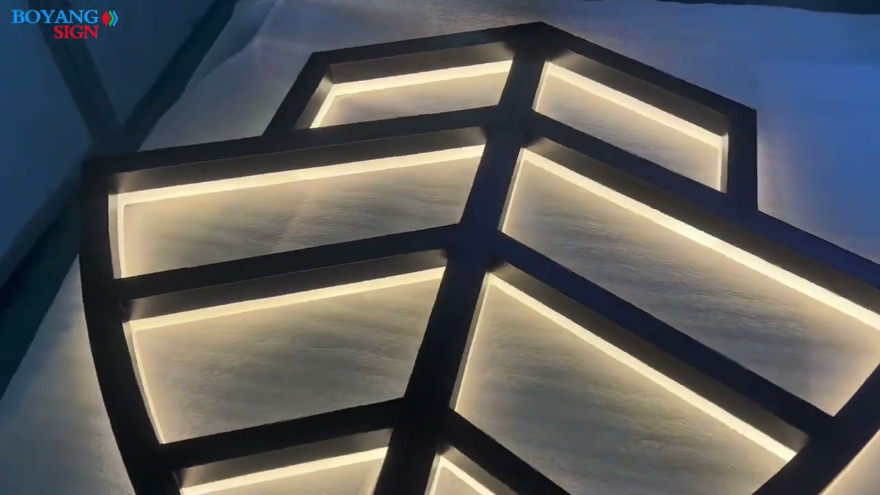 Rapid delivery surface light-emitting groove character marking aluminumLED backlight acrylic letters