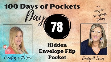 Day 78 of 100 Days of Junk Journal Pockets! Hidden Envelope Flip Pocket