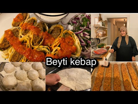 BEYTİ KEBAP🌶 /MUHTEŞEM SOSUYLA🧄 /BİR LEZZET ŞÖLENİ /YAZIKK BİDE BÖYLE DENEYİN☺️