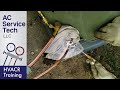 Brazing copper tubing to hvac service valves with a oxy acetylene cap n hook torch tip