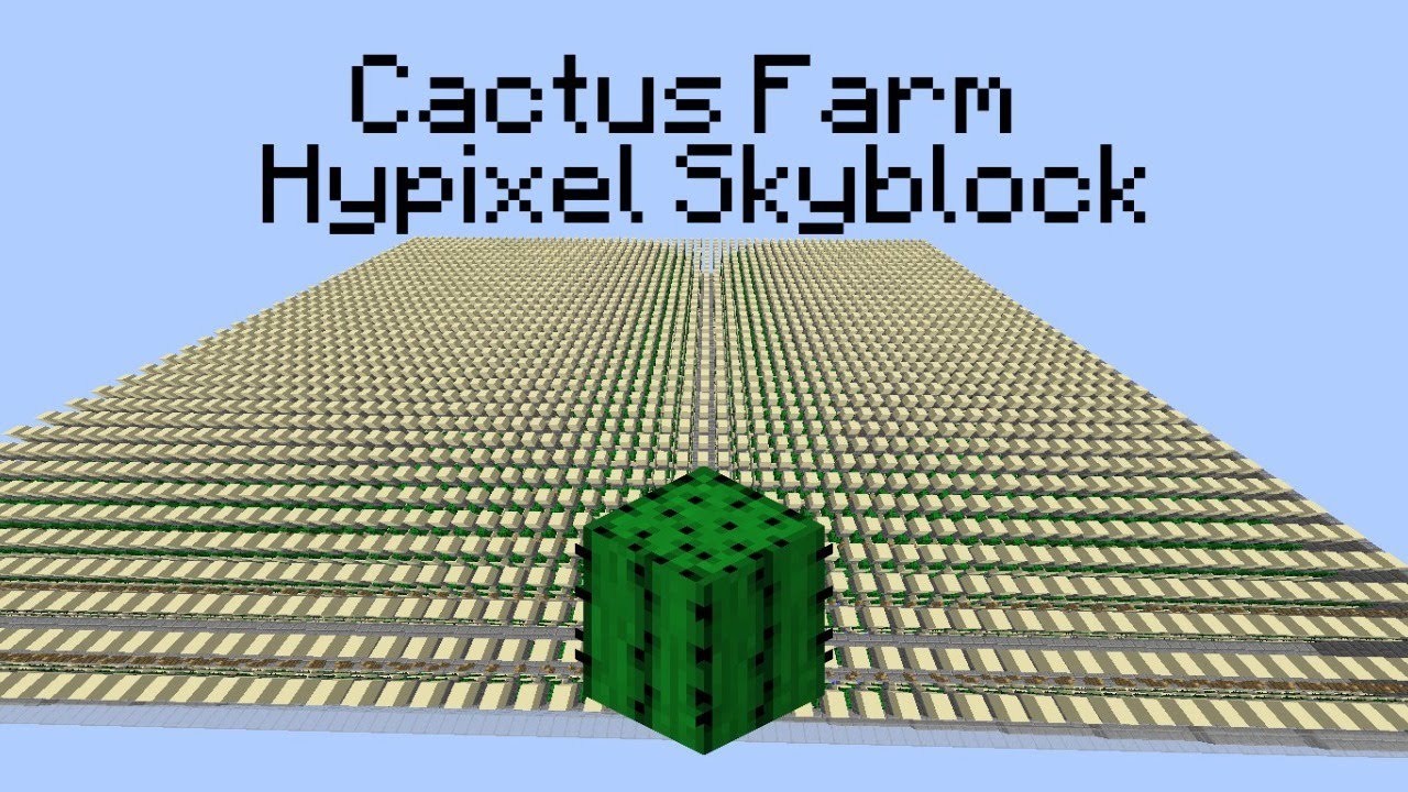 Building a Cactus Farm | Hypixel Skyblock Stream 
