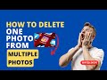 How to delete one photo from multiple photos Instagram