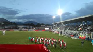 Gazelec Ajaccio - Om Entrée Des Joueurs