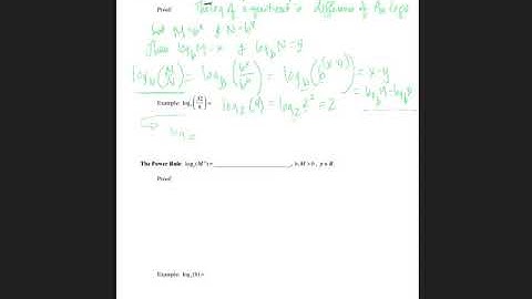 4.3 Properties of Logarithms video lesson