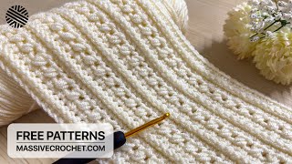 ORIGINAL Crochet Pattern for Beginners! ❤  SUPER EASY & FAST Crochet Stitch for Blankets and Bags