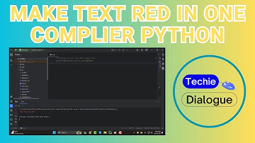 How to Make Text Red in One Compiler Python - Step-by-Step Guide [2025]