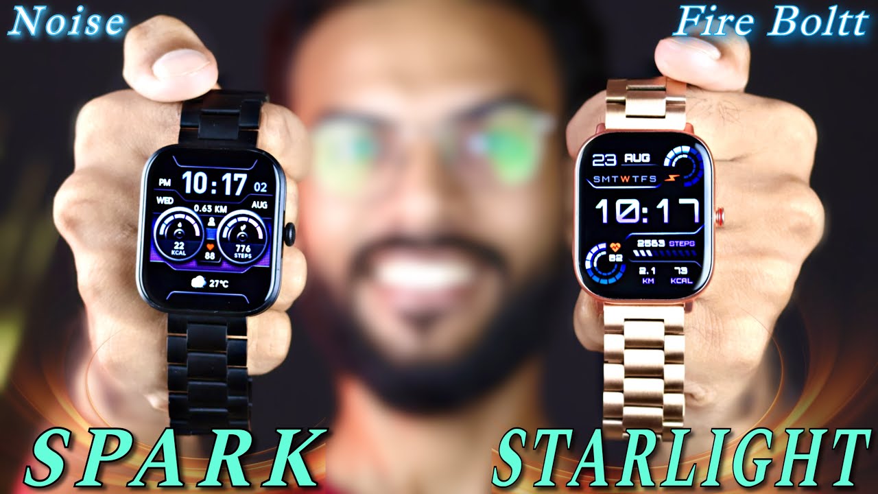 Fire Boltt Starlight vs Noise Colofit Spark COMPARISON ⚡️ Best Smartwatch Under 2000🔥