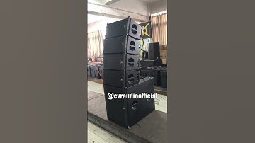 Powered dual 8 inch line array