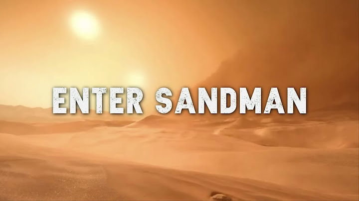 Enter Sandman Lyric Video version - Lyric Video performance video thumbnail