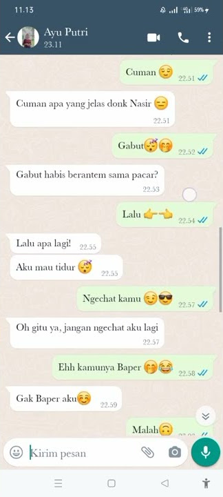 PRANK CHAT ADEK LETING Pakai Lagu