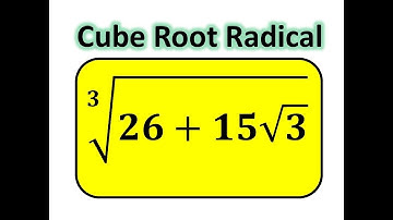 Very Tricky Math Challenge / Cube Root Simplifying