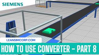 How to use converter in Plantsim | Converter and Conveyors | plant simulation tutorial | part 08