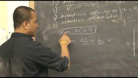 Physics lecture # 10: Instantaneous velocity, derivative in action