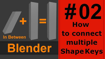 How to connect multiple Shape keys(Blender)