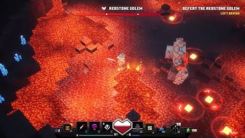 Minecraft Dungeons Boss Fight - Redstone Golem (Redstone Mines)