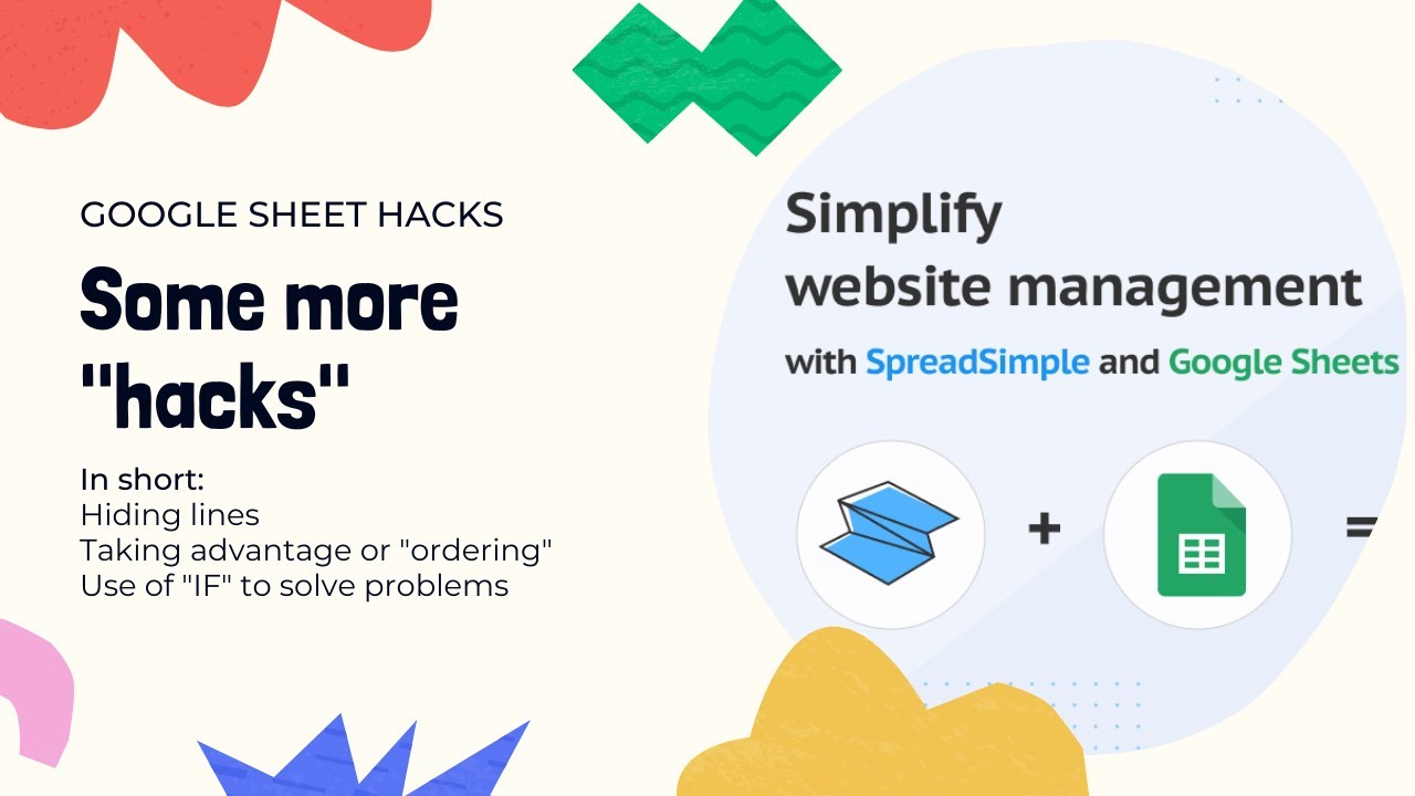 Extended GSheet  hacks  for SpreadSimple