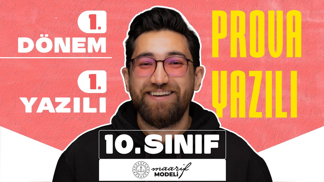 10.Sınıf Matematik | 1.Dönem 1.Yazılı Soruları | Prova Yazılı | Yeni Maarif Modeli 2025-2026