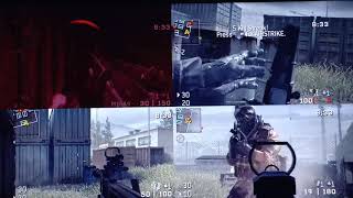 Split screen games | xbox360 play game | COD 4 gameplay review