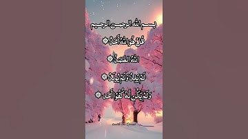 سورة الإخلاص بصوت هادئ#المعوذات#تلاوات #قرآن #quran
