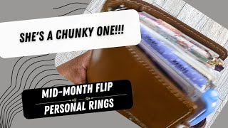 Filofax Personal Rings, March mid-month flip