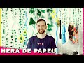 COMO FAZER PLANTA ARTIFICIAL PENDENTE DE PAPEL | DECORAÇÃO DE QUARTO AESTHETICS