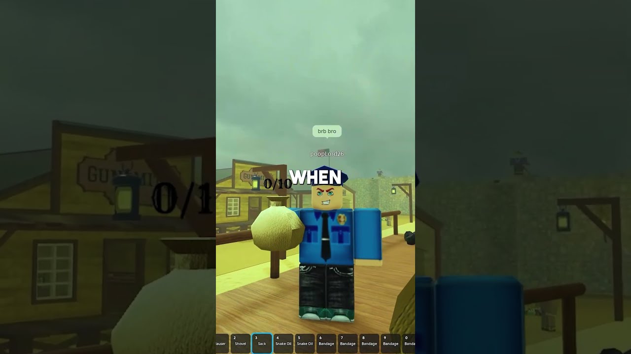 Lil Bro Tried To Assassinate Me Dead Rails Deadrails Shorts Roblox