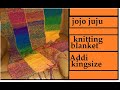 HOW TO KNIT A BLANKET   KNITTING MACHINE