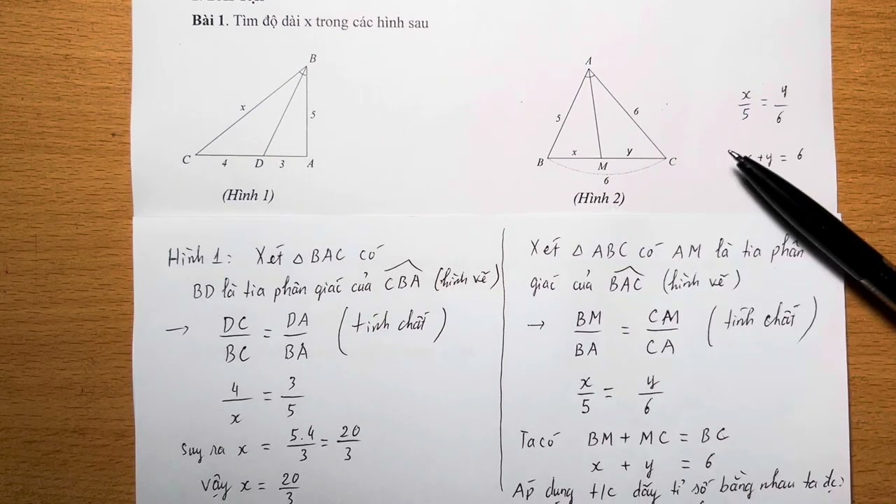 BÀI GIẢNG TOÁN 8: Tính chất đường phân giác trong tam giác