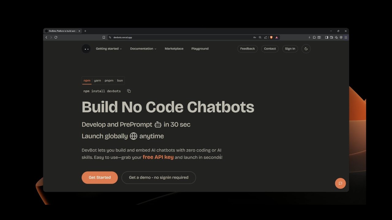 Devbots - Build No Code Chatbots - YouTube