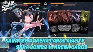 SARA SEO ARENA CARDS COMBO ||The Spike Cross Volleyball 🏐