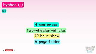 How to Use Hyphens | Usage of Hyphen(-) | Punctuation Marks | Dashes | English Grammar