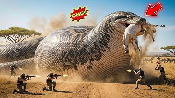 Giant Python Attacks Autistic Horse – Heroes Save It Just in Time 😭🦄🐍
