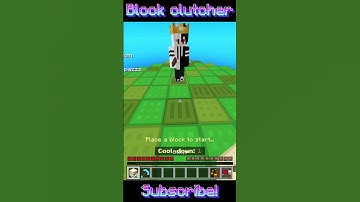 Doing A INSANE 8 Block Clutch In MINECRAFT #clutch #blockclutch #extension #minecraft