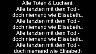 Alle Tanzten Mit Dem Tod- Elisabeth Das Musical (lyrics) chords