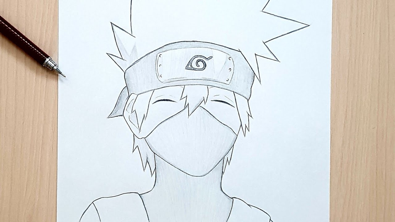 Kakashi Hatake Drawing Tutorial - How to draw Kakashi Hatake step by step