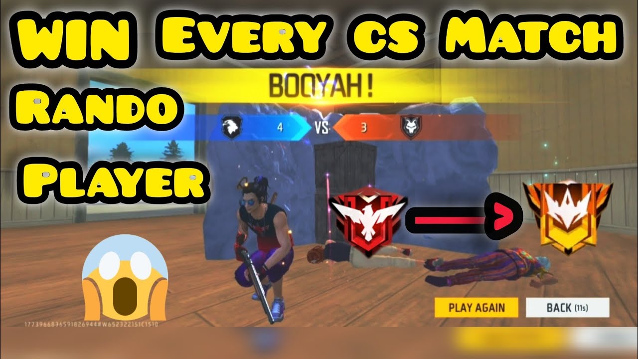 How To Win Every Cs Match With Random Player | Free Fire Cs Ranked Push ...