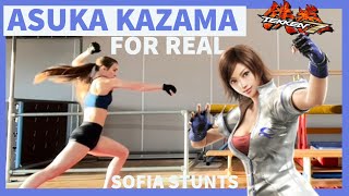 STUNTWOMAN does ASUKA KAZAMA’S moves from TEKKEN 7