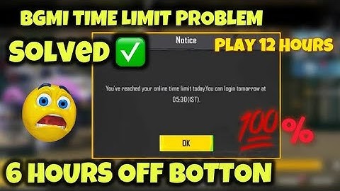 Bgmi 6Hour Limit Solved! How to do rankpush without 6hour limit|Vpn to play Bgmi without time limit